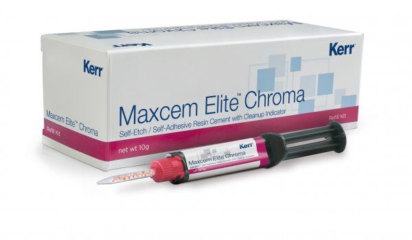 Maxcem Chroma Cement - 2 x 5g Syringes (Kerr)