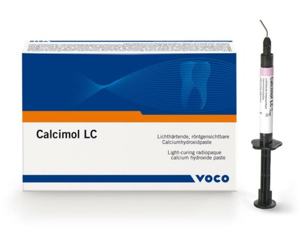 Calcimol LC - Light Curing Radiopaque Calcium Hydroxide Paste 2 x 2.5g. Syringe